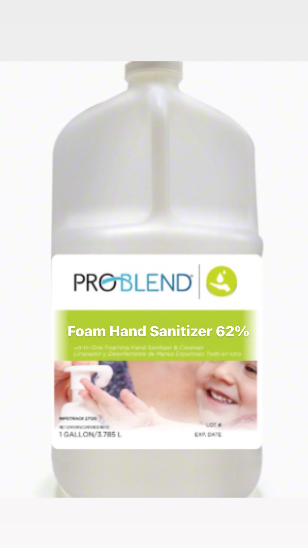 FOAMING HAND SANITIZER 62%
